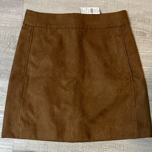 J. Crew Rich Brown Mini Skirt